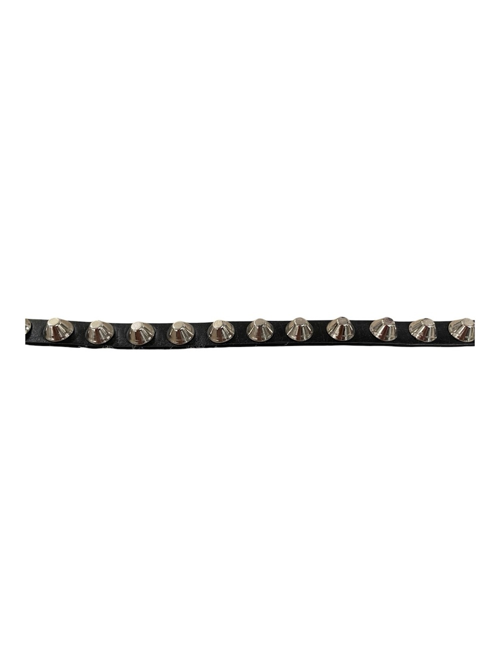 Metal Spiky Studded Skinny Rocker Belt 37”